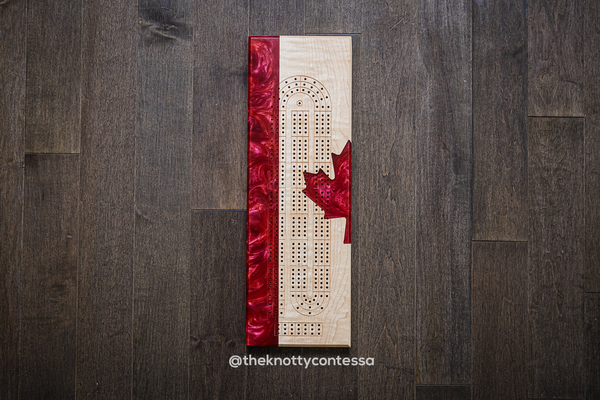 Cribbage, Eh? 29 Hand Luxury Cribbage Board - CB-CANFLG