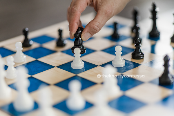 Custom Solid Epoxy Chess Pieces