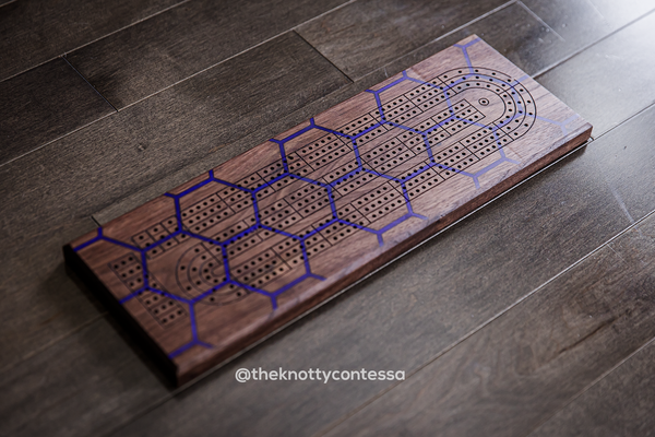 Motif Cribbage Board - Purple Haze Honeycomb - MCB-PH-HC-03