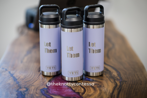 YETI 18oz/532ml Water Bottle w/ Chug Cap - Personalized with Laser Engraving