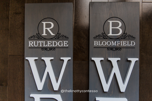 Family Name Outdoor Interchangeable "O" Welcome Sign