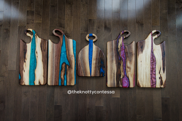 Custom Epoxy Luxury Charcuterie Boards