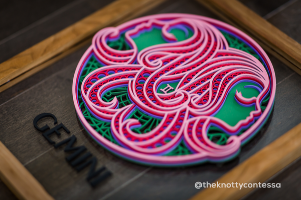 The Constellation Collection - GEMINI (May 21–June 21) - Zodiac Mandala Astrological Sign