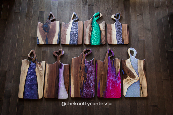 Custom Epoxy Luxury Charcuterie Boards