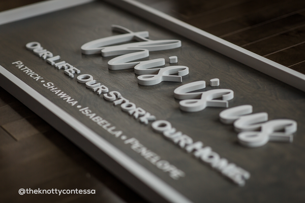 This is Us - Our Life. Our Story. Our Home. - Family Sign