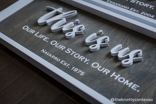 This is Us - Our Life. Our Story. Our Home. - Family Sign