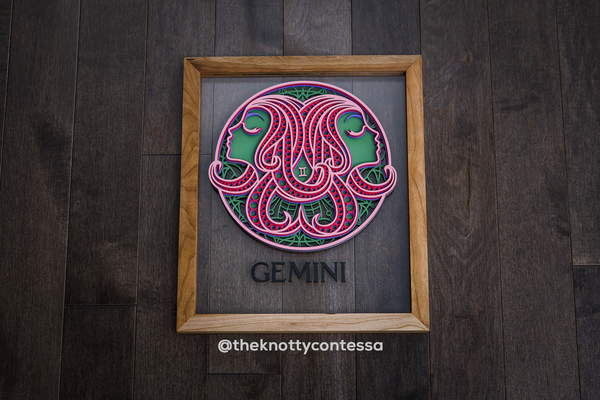 The Constellation Collection - GEMINI (May 21–June 21) - Zodiac Mandala Astrological Sign