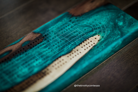 Epoxy / Hardwood Cribbage Boards