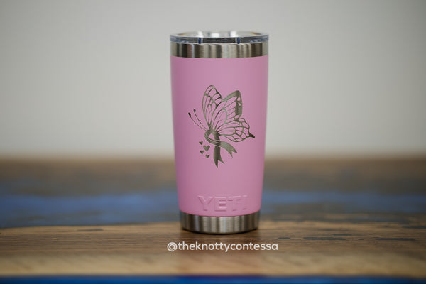 YETI 20oz/591ml Rambler w/ MagSlider Lid - Personalized with Laser Engraving
