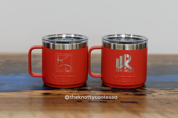 YETI 10oz/295ml Rambler Stackable Mug w/ MagSlider Lid- Personalized with Laser Engraving