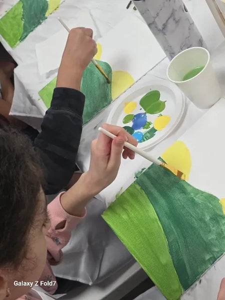 Kids Painting Workshop (6y-12y) - Golden Sun Confidence - July 18th, 10:30am-12:00pm