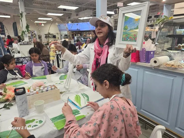 Kids Painting Workshop (6y-12y) - Golden Sun Confidence - July 18th, 10:30am-12:00pm