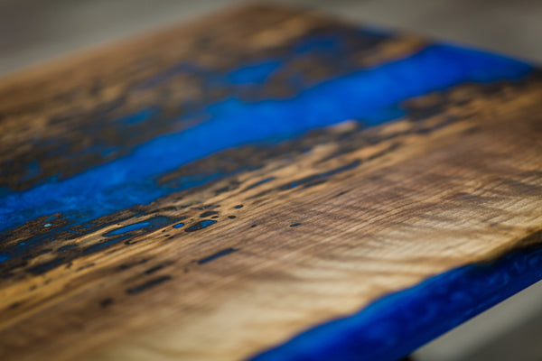 Coffee Table Black Walnut/ Rainbow Blue - COFFTBL - RNBL - 003