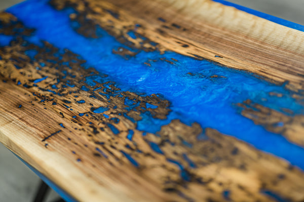 Coffee Table Black Walnut/ Rainbow Blue - COFFTBL - RNBL - 003