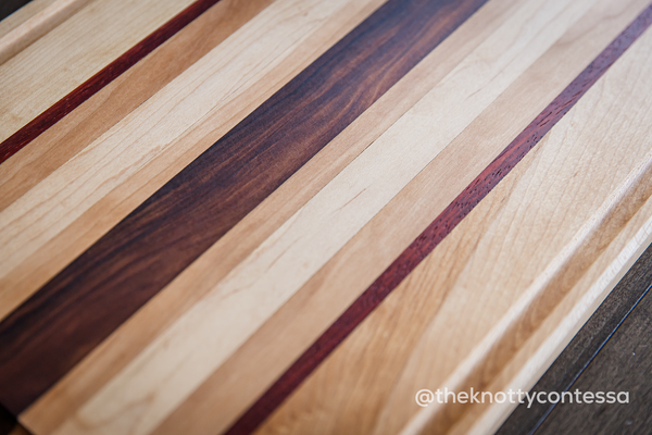 Hardwood Cutting/Chopping Board w/ Juice Grove - Maple/Walnut/Cherry CUT-MDOMJG-11