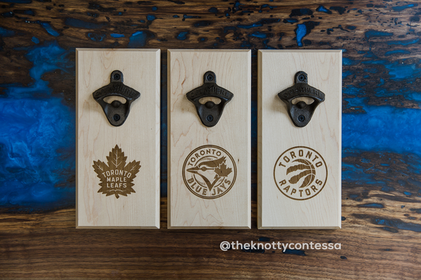 Superfan Team Hardwood Bottle Openers