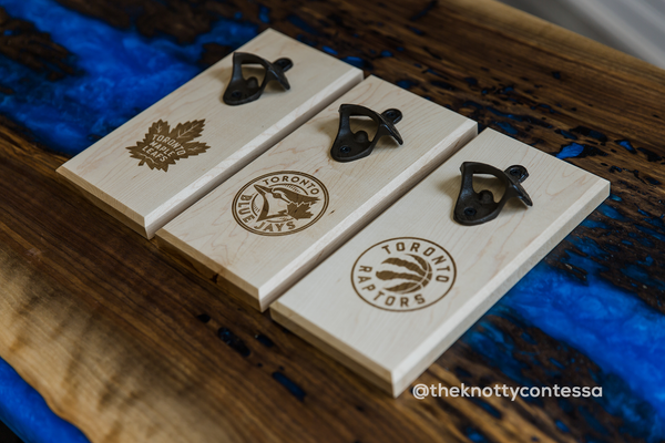 Superfan Team Hardwood Bottle Openers