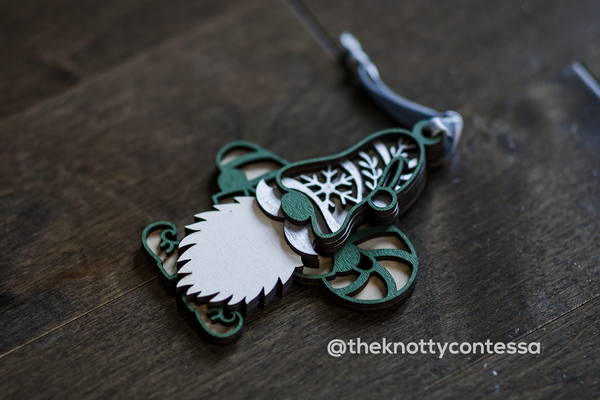 Green Gnome with Candy Cane