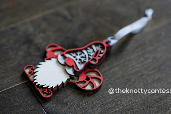 Red Gnome with Candy Cane