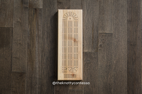 The Starter - Solid Black Walnut Cribbage Board - CB-STR-004