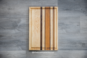Hardwood Cutting/Chopping Board w/ Juice Grove - Maple/Walnut/Cherry CUT-MDOMJG-09