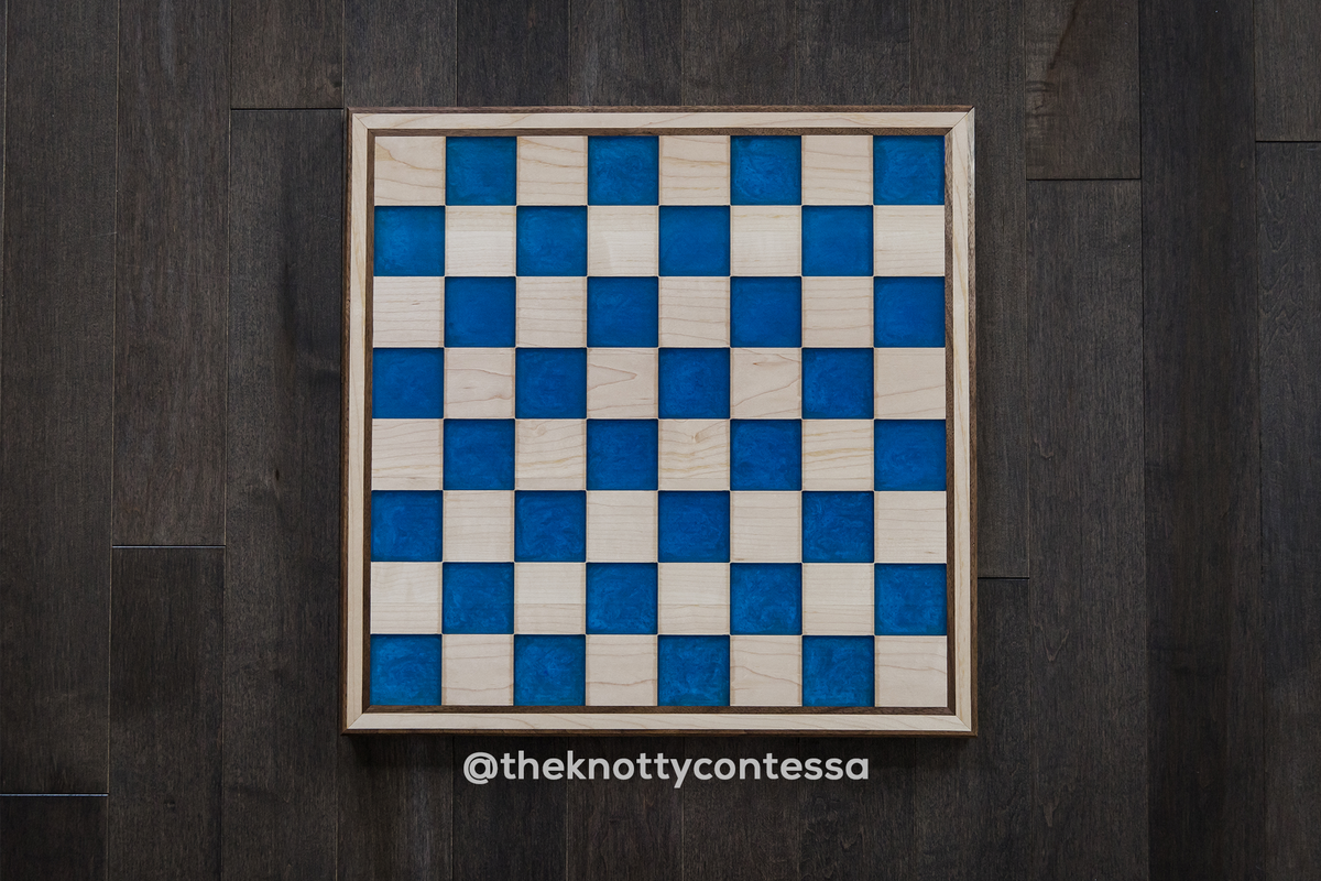 Custom International Master Chess / Checkers Board – The Knotty Contessa