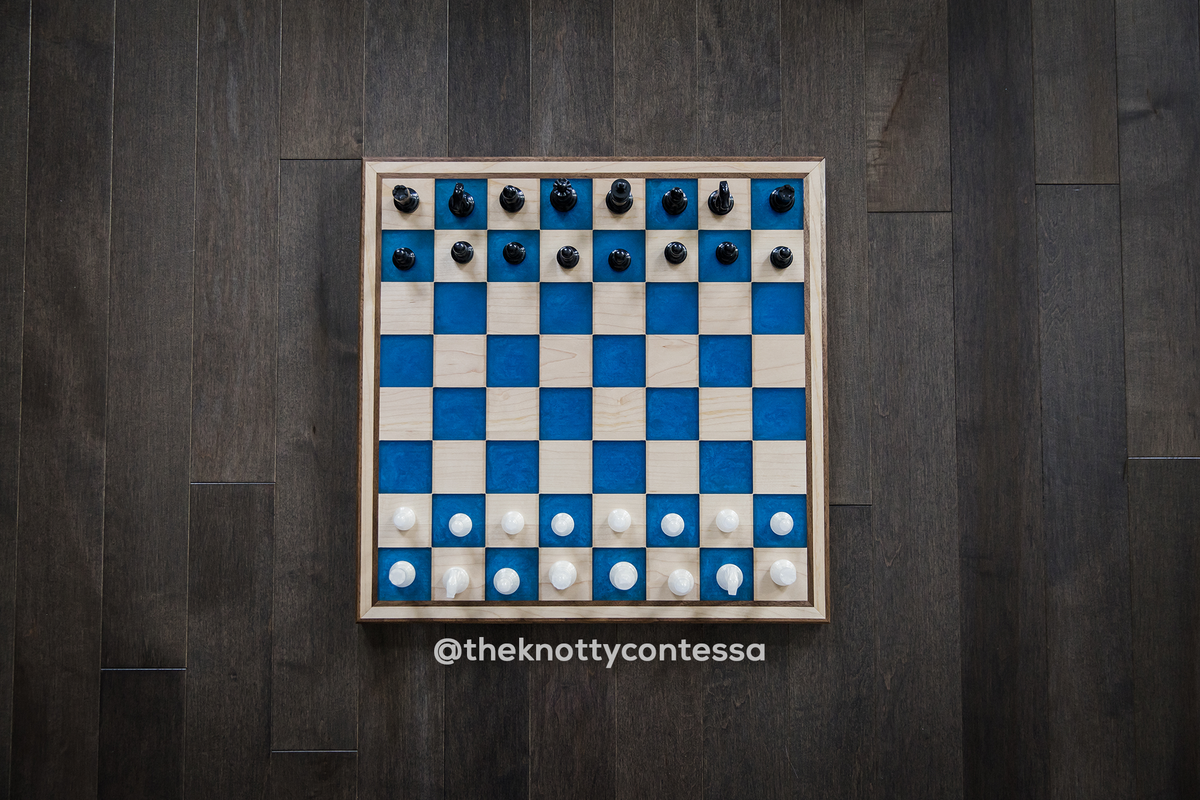 Custom International Master Chess / Checkers Board – The Knotty Contessa