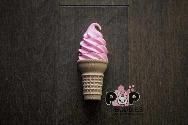 Strawberry Ice Cream Cone POP Buddy for Interchangeable POP Wreath