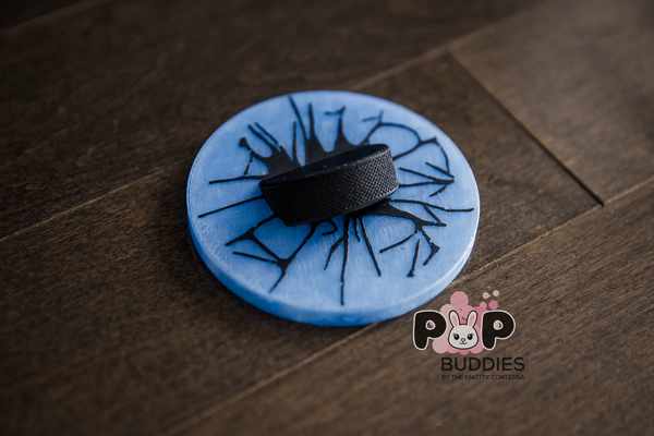 Hockey Puck in Glass POP Buddy for Interchangeable POP Wreath