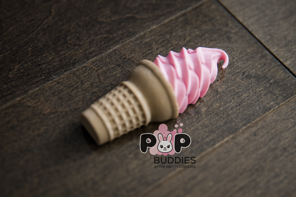 Strawberry Ice Cream Cone POP Buddy for Interchangeable POP Wreath