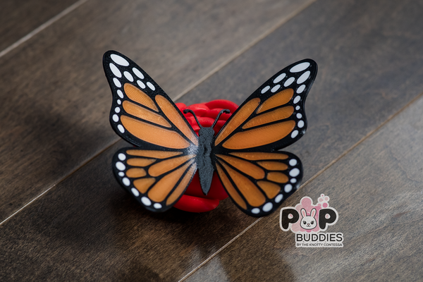 Monarch Butterfly on Flower POP Buddy for Interchangeable POP Wreath