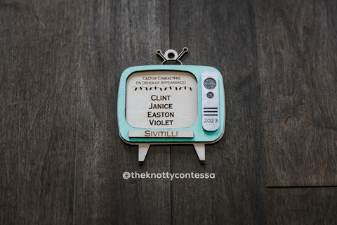 Christmas Ornament - Retro TV