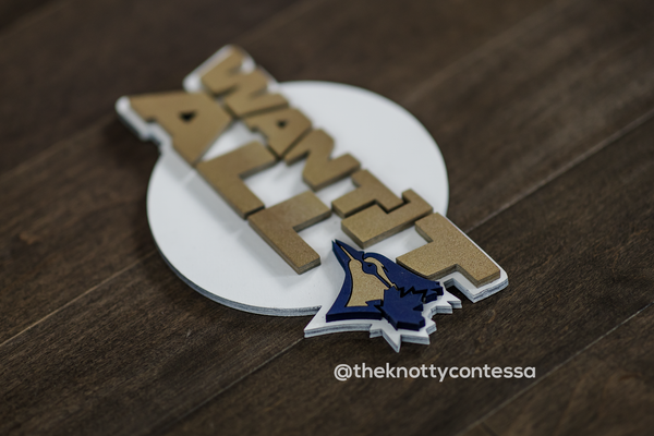TBJ "Want it All" Post Season Premium "O" Cut Out - The Knotty Contessa's Welcome To Our Home Sign