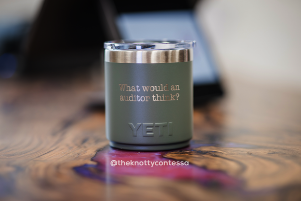 YETI 10oz/295ml Rambler Stackable Lowball w/ MagSlider Lid - Personalized with Laser Engraving