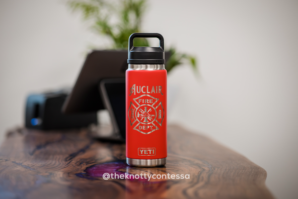 YETI 18oz/532ml Water Bottle w/ Chug Cap - Personalized with Laser Engraving