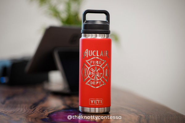 YETI 18oz/532ml Water Bottle w/ Chug Cap - Personalized with Laser Engraving