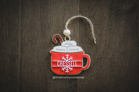 Christmas Ornament - Mug & Marshmallow