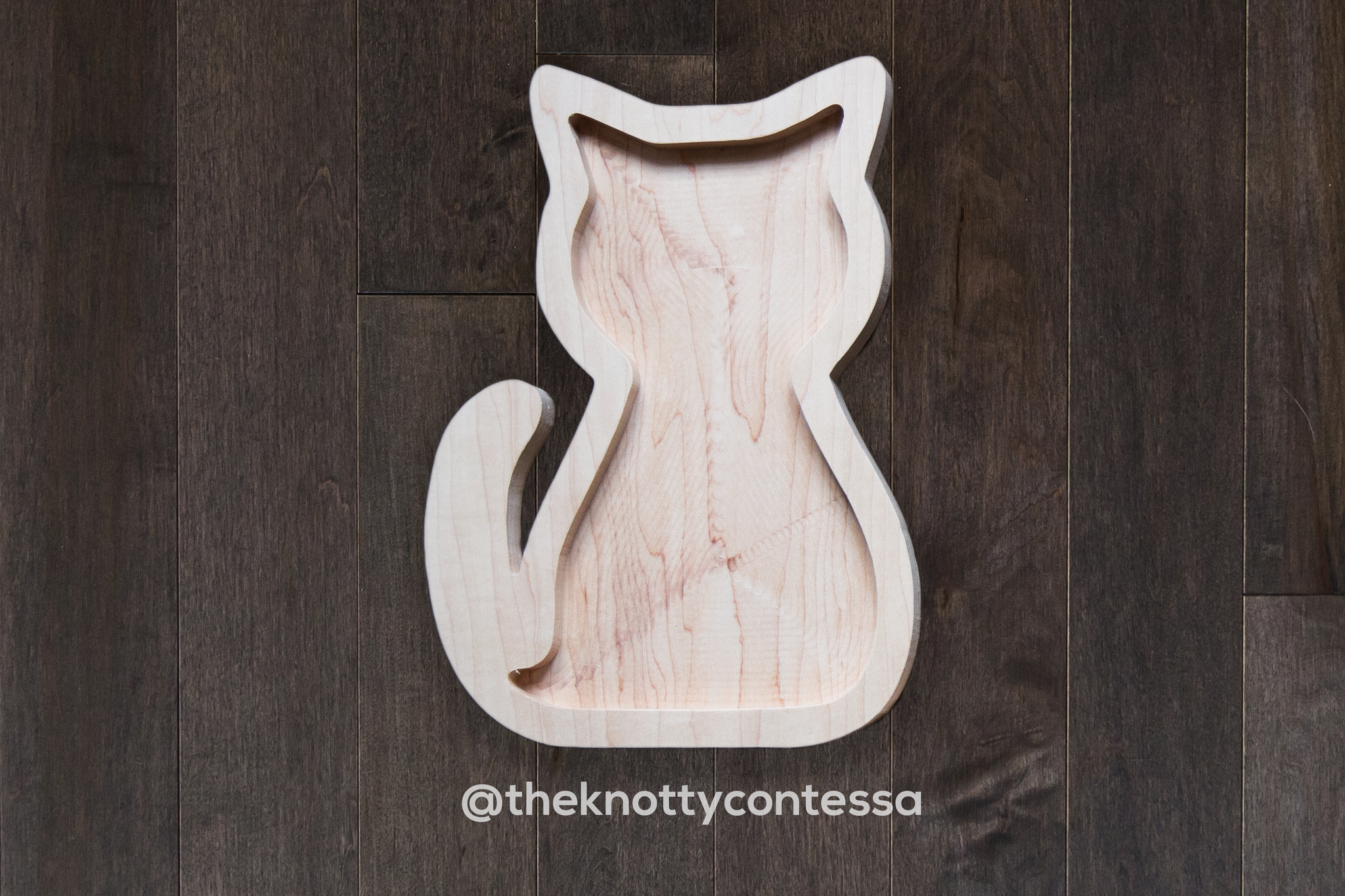 Cat Wooden Plate