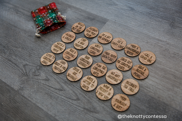 Christmas Advent Tokens - 24 Unique Christmas Activities