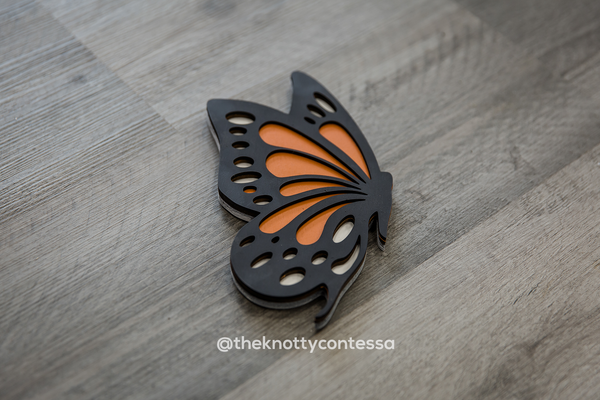 Butterfly Premium "O" Cut Out - The Knotty Contessa's Welcome To Our Home Sign