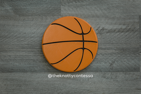 Basketball "O" Cut Out - The Knotty Contessa's Welcome To Our Home Sign