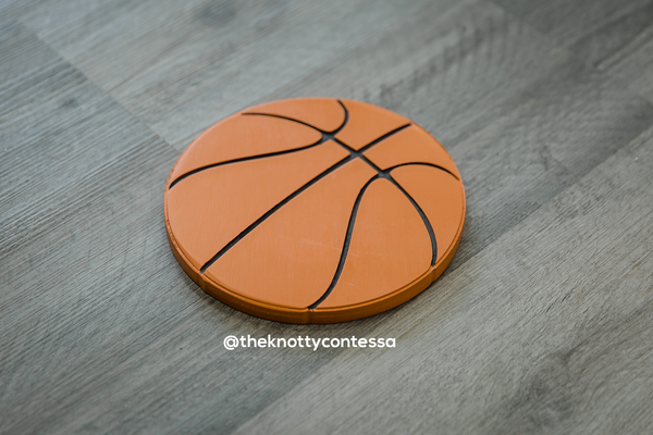 Basketball "O" Cut Out - The Knotty Contessa's Welcome To Our Home Sign