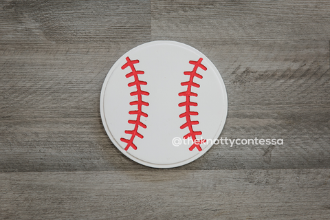 Baseball "O" Cut Out - The Knotty Contessa's Welcome To Our Home Sign