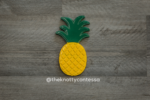 Pineapple "O" Cut Out - The Knotty Contessa's Welcome To Our Home Sign