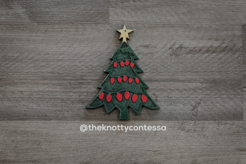 Christmas Tree "O" Cut Out - The Knotty Contessa's Welcome To Our Home Sign