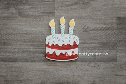 Birthday Cake Premium "O" Cut Out - The Knotty Contessa's Welcome To Our Home Sign