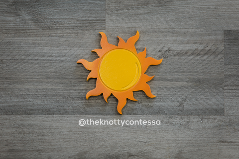 Sun "O" Cut Out - The Knotty Contessa's Welcome To Our Home Sign