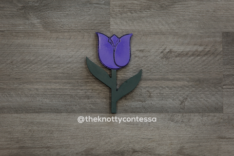 Tulip "O" Cut Out - The Knotty Contessa's Welcome To Our Home Sign