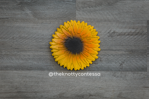 Sunflower "O" Cut Out - The Knotty Contessa's Welcome To Our Home Sign