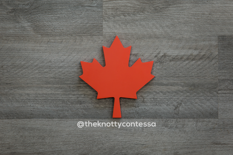 Maple Leaf "O" Cut Out - The Knotty Contessa's Welcome To Our Home Sign